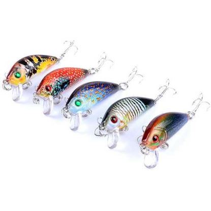 Picture of ZANLURE 5PCS 5CM 3.8G Fishing Lures Wobblers Painting Series Fishing Topwater Artificial Hard Baits