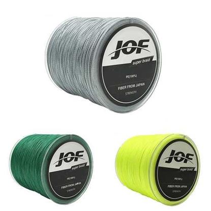 Picture of JOF 500M PE Braided 4 Strands 15-100 LB  High Sensibility Super Strong Fishing Line Sea Fishing