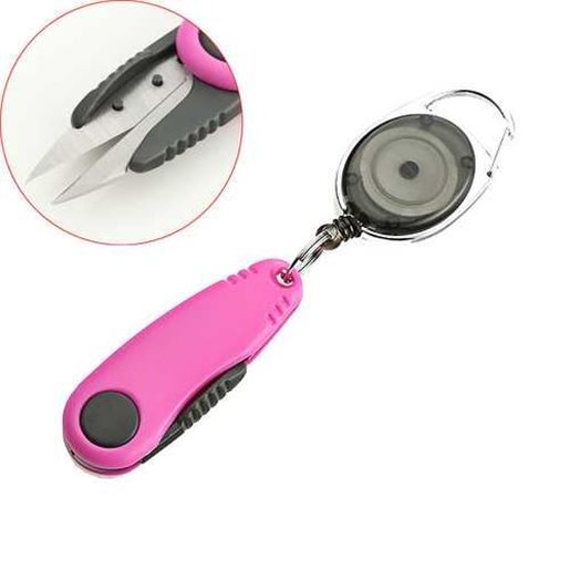 图片 ZANLURE ABS Handle Stainless Steel 55cm Stretchable Fly Fishing Capped Line Cutter Fishing Scissors