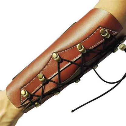 Picture of Archery Arm Guards Bracer Necessary Genuine Leather Armguard For Adults Hunting Archery Accessories