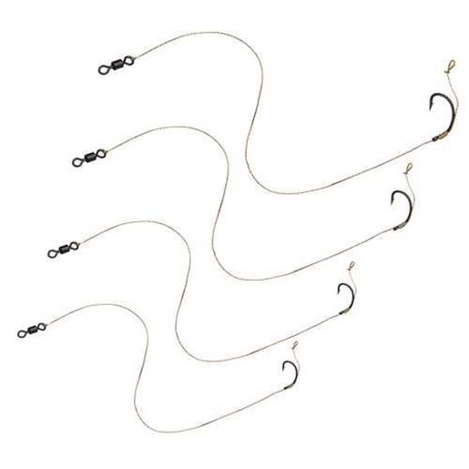 图片 ZANLURE CR-K001 2PCS High Carbon Steel Fishing Hook Barbless Carp Hooks Lead Line Sea Freshwater