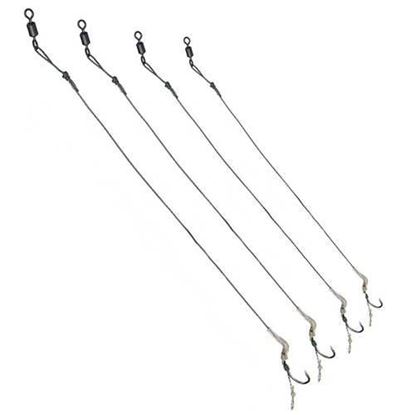 Picture of ZANLURE CR-G003 MOSODO 2PCS 2 4 6 8# High Carbon Steel Fishing Hook Elastic Rigs Hook Freshwater