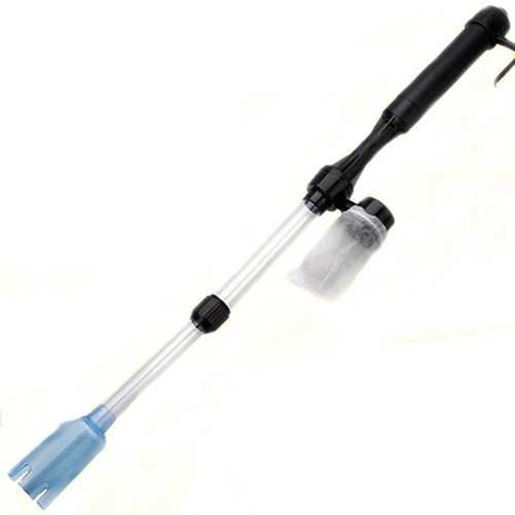 Picture of Aquarium Battery Syphon Auto Fish Tank Vacuum Gravel Water Filter