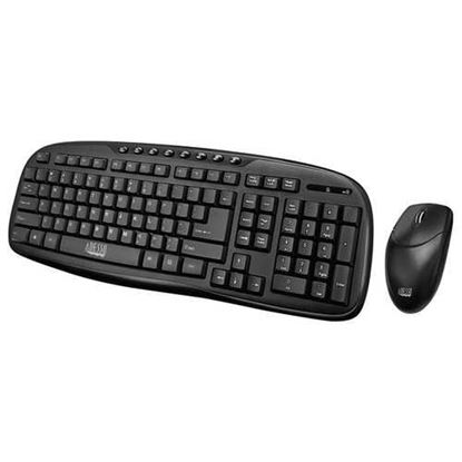 图片 Adesso WKB-1330CB 2.4 GHz Wireless Desktop Keyboard and Mouse Combo for Windows