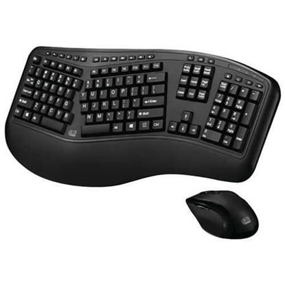 图片 Adesso WKB-1500GB Tru-Form Media 1500 Wireless Ergonomic Keyboard & Laser Mouse