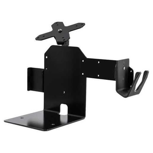 Picture of CTA Digital ADD-PARAPOS Single VESA Plate POS Station with Printer Stand, Magnetic Scanner, and Card Reader Holder