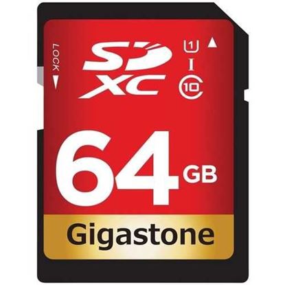 Picture of Gigastone GS-SDXC80U1-64GB-R Prime Series SDXC Card (64GB)