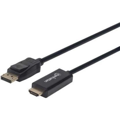 Picture of Manhattan 153195 4K @ 60 Hz DisplayPort to HDMI Cable (3-Foot)