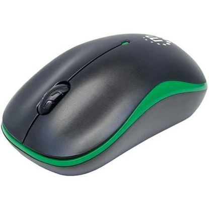 Picture of Manhattan 179393 Success Wireless Optical Mouse (Green/Black)