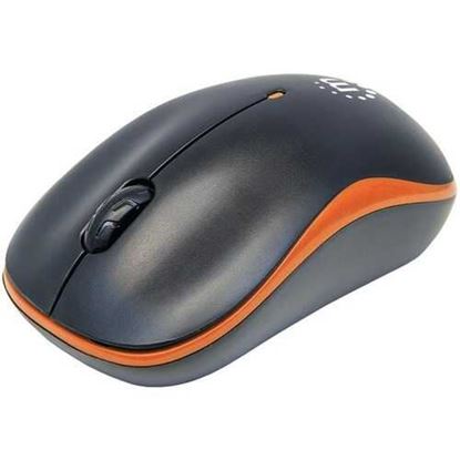 Picture of Manhattan 179409 Success Wireless Optical Mouse (Orange/Black)