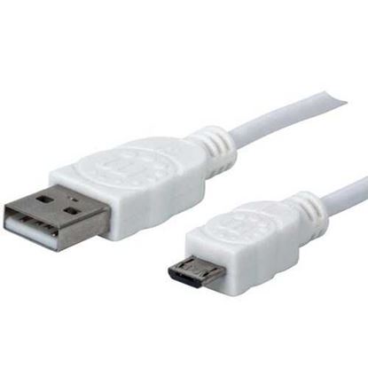 Picture of Manhattan 323987 A-Male to Micro B-Male USB 2.0 Cable (3ft)