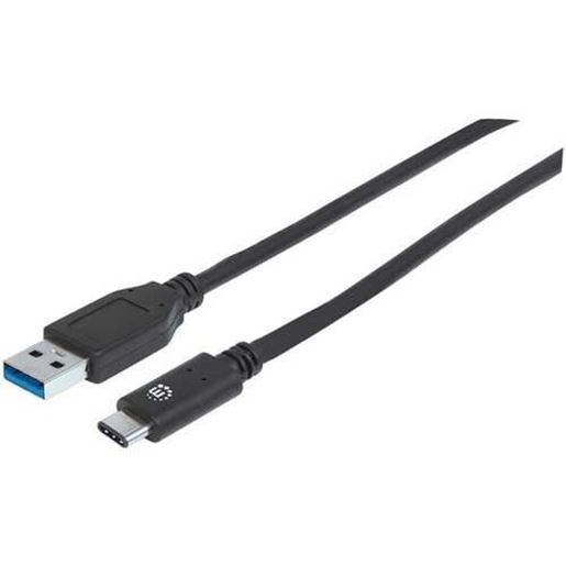 Picture of Manhattan 353373 USB-C Male 3.0 to USB-A Male 2.0 Cable, 3ft