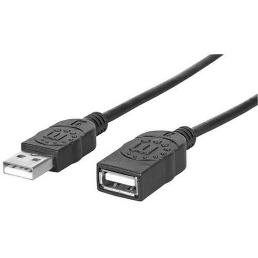 Picture of Manhattan 393850 A-Male to A-Female USB 2.0 Extension Cable (10ft)