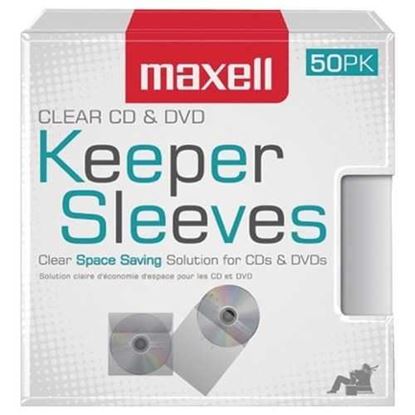 Picture of Maxell 190150 CD/DVD Keeper Sleeves (50 pk)