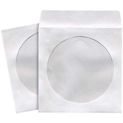 Picture of Maxell 190133 - CD402 CD/DVD Storage Sleeves (100 pk; White)