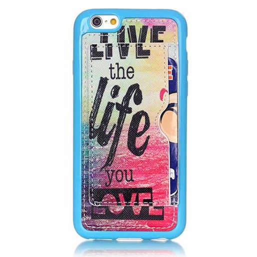 Picture of Fashion Pattern Sun Life Creative Back Holder Protector Case For iPhone 6 6s