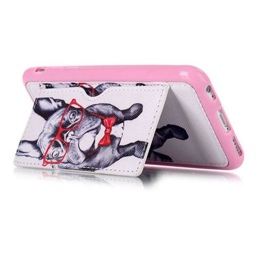 Picture of Glasses Dog Pattern Back Holder Case For iPhone 6 Plus & 6s Plus