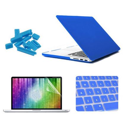 Picture of ENKAY Matte Shell Keyboard Cover Screen Film Anti Dust Plug Set For Macbook Pro Retina 15.4"