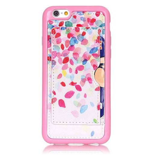 Picture of Colorful Petals Pattern Back Holder Case For iPhone 6 6s