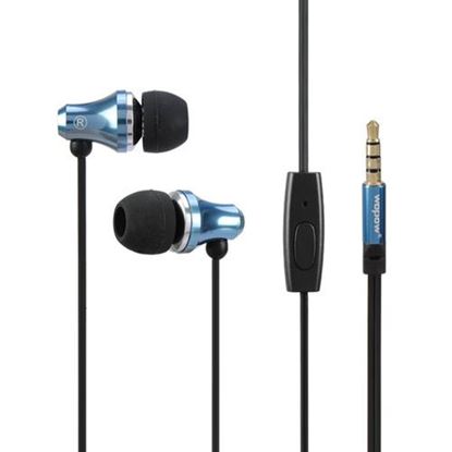Изображение WOPOW EM603 Full Metal Wired Control In-ear Stereo Headphone Earphone With Mic