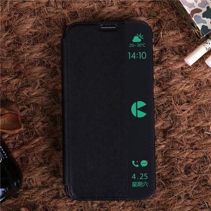 Изображение YIKADENG Side Window Smart View Flip PU Leather Case Cover For Samsung Galaxy S6 Edge