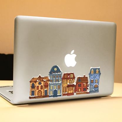 Picture of PAG House Decorative Laptop Decal Removable Bubble Free Self-adhesive Partial Color Skin Sticker