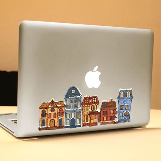 图片 PAG House Decorative Laptop Decal Removable Bubble Free Self-adhesive Partial Color Skin Sticker