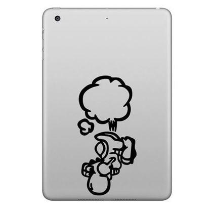 Picture of Hat Prince Farting Decorative Decal Removable Bubble Free Self-adhesive Sticker For iPad 9.7 Inch