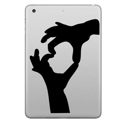 Picture of Hat Prince Double Hands Decorative Decal Removable Bubble Free Sticker For iPad 9.7 Inch