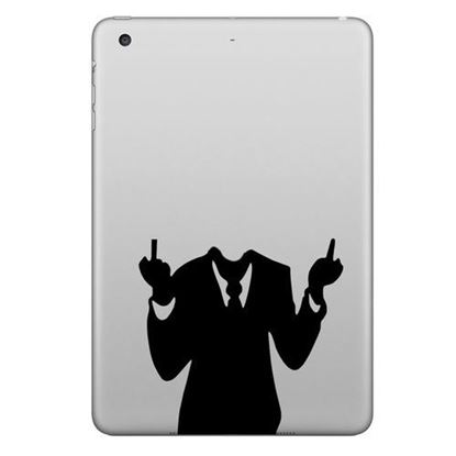 Picture of Hat Prince Men in Suits Decorative Decal Removable Bubble Free Self-adhesive Sticker For iPad 7.9 Inch