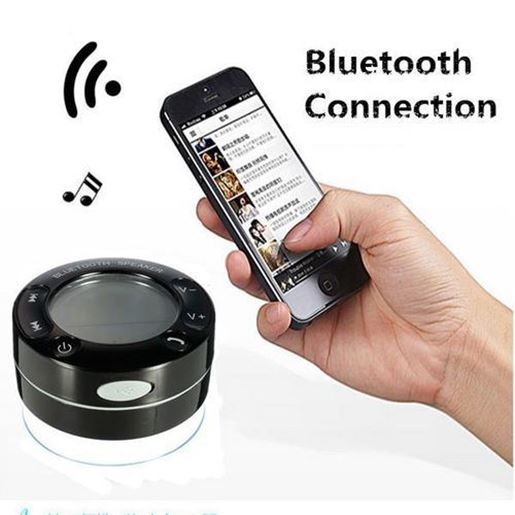 Picture of Mini IPX7 Waterproof Shockproof Wireless Stereo bluetooth Speaker Temperature Humidity Display