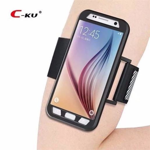 Picture of C-KU Armband Arm Bag Sweatproof Shockproof Sports Cover Protective Case for Samsung Galaxy S7