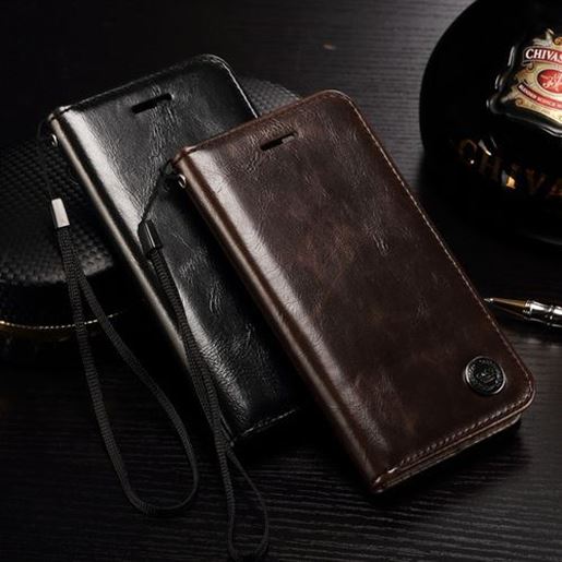 Picture of PC Leather Wallet Card Slot Bracket Case For iPhone 7 Plus/8 Plus