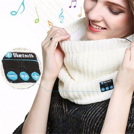 Picture of Universal bluetooth Headset Scarf Warm Winter Knitting Music Collar Scarf for iPhone Samsung