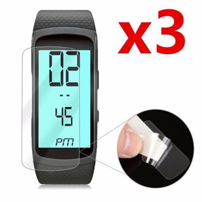 Picture of 3 x Anti Scratch Clear Screen Protector Film Shield Guard For Samsung Gear Fit 2