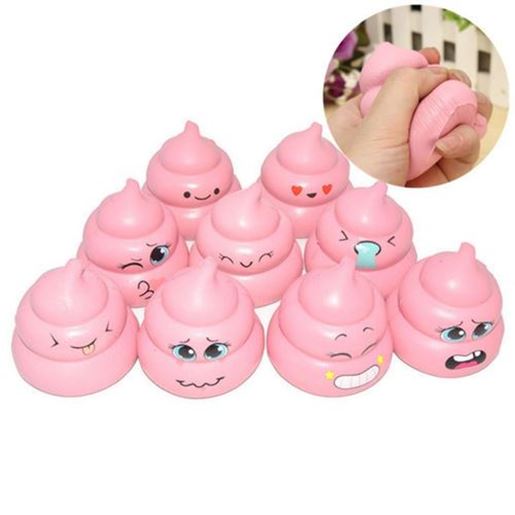 Picture of 7cm Cute Squishy Poo Pink Cartoon Slow Rising Scented Fun Doll Mobile Phone Accessories Toy