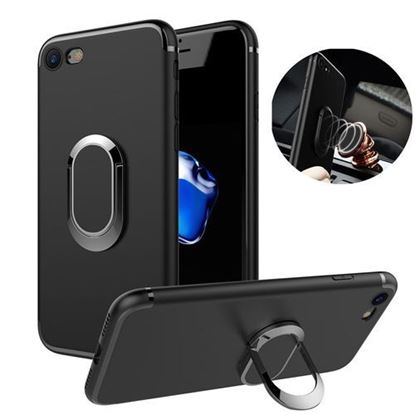 Picture of Bakeey?â€ž? 360?Â° Adjustable Metal Ring Kickstand Magnetic Frosted Soft TPU Case for iPhone 7/8 4.7 Inch