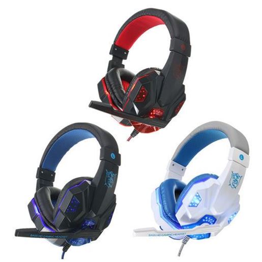 Picture of USB 3.5mm LED Surround Stereo Gaming Headset Headbrand Headphone With Mic