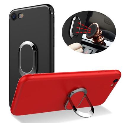 Picture of Bakeey?â€ž? 360?Â° Adjustable Metal Ring Kickstand Magnetic Frosted Soft TPU Case for iPhone 6Plus 6sPlus