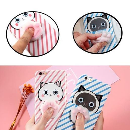 Picture of Bakeey?â€ž? Cartoon 3D Squishy Squeeze Slow Rising Cat Claws Soft TPU Case for iPhone 6 6s& 6Plus 6sPlus