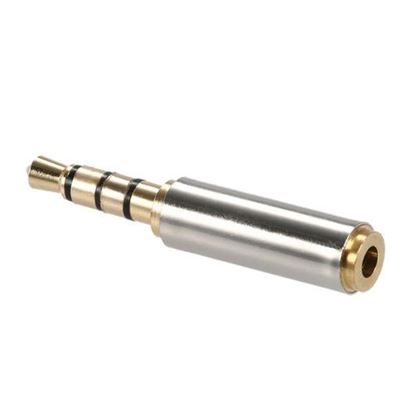 Picture of 2.5mm female to 3.5mm Male Plated  Audio Headphone Jack Adapter Converter