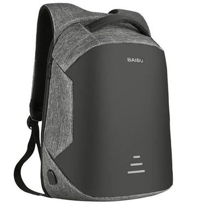 Изображение 16 Inch Anti Theft Laptop Notebook Backpack Bag Travel Bag With USB Charging Port