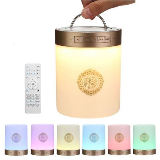 Picture of Quran SQ112 Portable LED Touch Lamp TF Card AUX Muliple Languages bluetooth Speaker