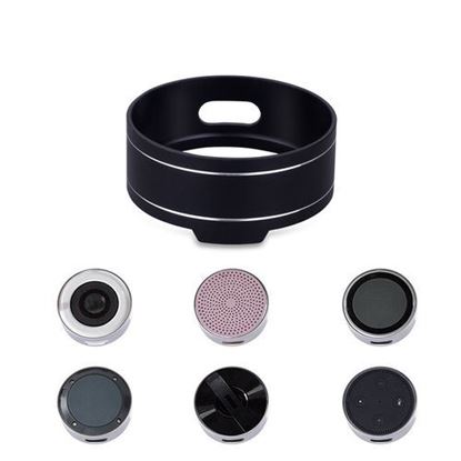 Picture of Universal Metal Round Reserved Charging Port Protective Cover Case for Echo Dot bluetooth Speaker