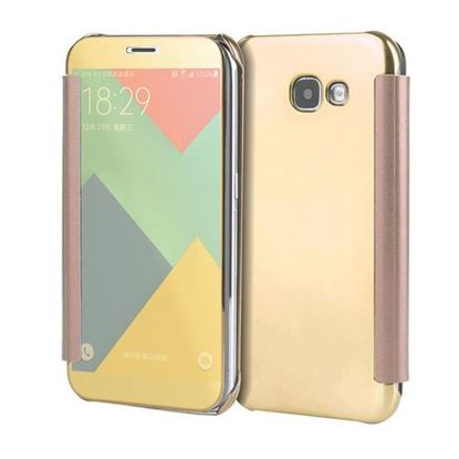 Picture of Plating Acrylic Mirror Smart Sleep Case For Samsung Galaxy A3/A5/A7 EU Version 2017