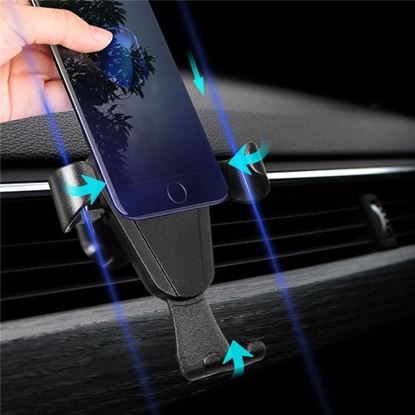 Picture of Universal Gravity Car Air Vent Holder Outlet Phone Mount Bracket for Samsung iPhone X iPhone 8