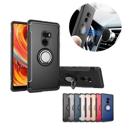 Picture of Bakeey Armor Shockproof Magnetic 360?Â° Rotation Ring Holder TPU PC Protective Case For Xiaomi Mix 2 Non-original