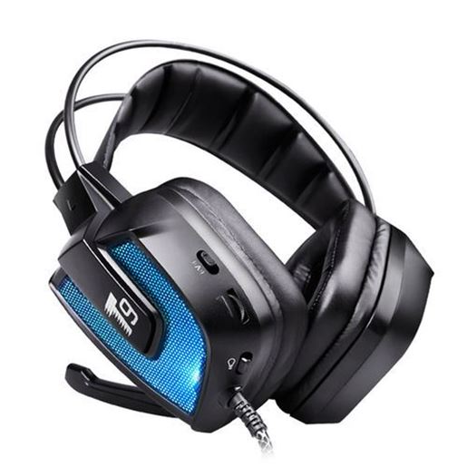 Picture of T9 50mm Driver LED Flashing Vibration Gaming Headphone Headset With Mic for Phone PC Computer