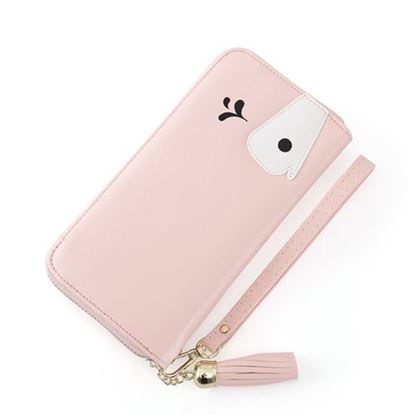 Picture of Universal Zipper Cartootn Whale Long Purse Phone Wallet Bag for Phone Under 5.2 inches