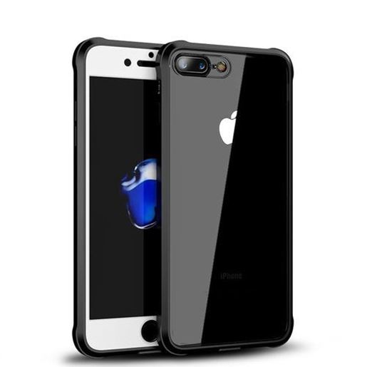 Picture of iPaky Full Body Front And Back Clear Acrylic & TPU Case With Tempered Glass Film For iPhone 8 Plus/7 Plus